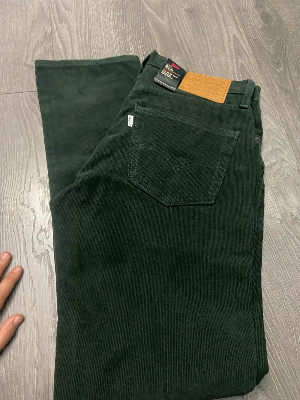 Levi's Men's Forest Green Corduroy Pants